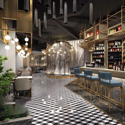 Hotel  Teahouse Cafe 976 download free 3d model 3dsmax maxbrute