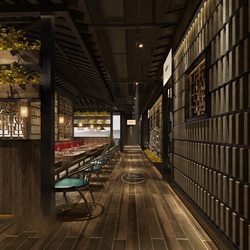 Hotel  Teahouse Cafe 978 download free 3d model 3dsmax maxbrute