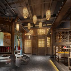 Hotel  Teahouse Cafe 988 download free 3d model 3dsmax maxbrute