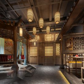 Hotel  Teahouse Cafe 988 download free 3d model 3dsmax maxbrute