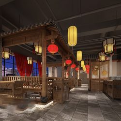 Hotel  Teahouse Cafe 991 download free 3d model 3dsmax maxbrute