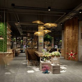 Hotel  Teahouse Cafe 993 download free 3d model 3dsmax maxbrute