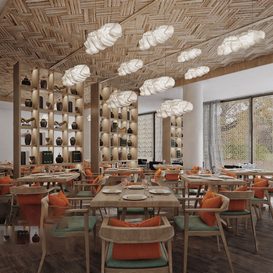 Hotel  Teahouse Cafe 1006 download free 3d model 3dsmax maxbrute