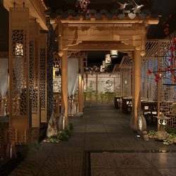 Hotel  Teahouse Cafe 1010 download free 3d model 3dsmax maxbrute