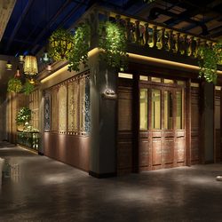 Hotel  Teahouse Cafe 1017 download free 3d model 3dsmax maxbrute