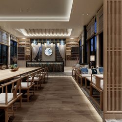 Hotel  Teahouse Cafe 1025 download free 3d model 3dsmax maxbrute