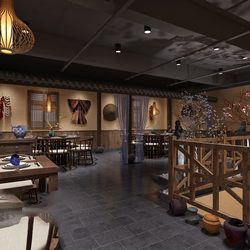 Hotel  Teahouse Cafe 1026 download free 3d model 3dsmax maxbrute