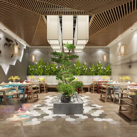 Hotel  Teahouse Cafe 1029 download free 3d model 3dsmax maxbrute