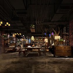 Hotel  Teahouse Cafe 1034 download free 3d model 3dsmax maxbrute