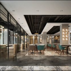 Hotel  Teahouse Cafe 1038 download free 3d model 3dsmax maxbrute