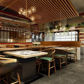 Hotel  Teahouse Cafe 1042 download free 3d model 3dsmax maxbrute