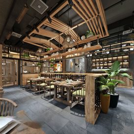 Hotel  Teahouse Cafe 1045 download free 3d model 3dsmax maxbrute