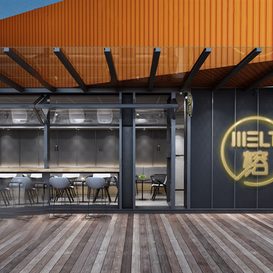 Hotel  Teahouse Cafe 1052 download free 3d model 3dsmax maxbrute