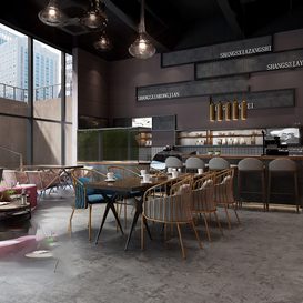 Hotel  Teahouse Cafe 1064 download free 3d model 3dsmax maxbrute