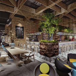 Hotel  Teahouse Cafe 1082 download free 3d model 3dsmax maxbrute