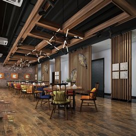 Hotel  Teahouse Cafe 1092 download free 3d model 3dsmax maxbrute