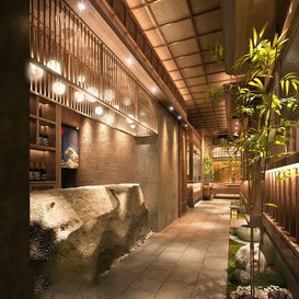 Hotel  Teahouse Cafe 1098 download free 3d model 3dsmax maxbrute