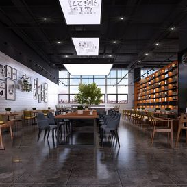 Hotel  Teahouse Cafe 1105 download free 3d model 3dsmax maxbrute