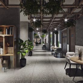 Hotel  Teahouse Cafe 1107 download free 3d model 3dsmax maxbrute