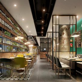 Hotel  Teahouse Cafe 1111 download free 3d model 3dsmax maxbrute