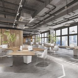 Office Meeting Reception Room 1256 download free 3d model 3dsmax maxbrute