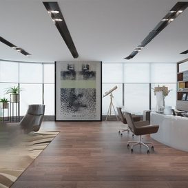 Office Meeting Reception Room 1257 download free 3d model 3dsmax maxbrute
