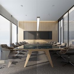 Office Meeting Reception Room 1272 download free 3d model 3dsmax maxbrute