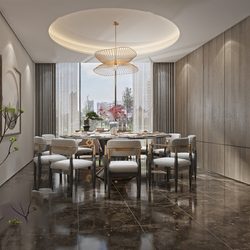 Private dining room 1374 download free 3d model 3dsmax maxbrute