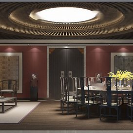 Private dining room 1387 download free 3d model 3dsmax maxbrute