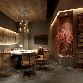 Private dining room 1397 download free 3d model 3dsmax maxbrute