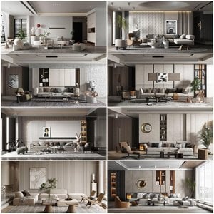 Living room vol5 2022 3d model 3dsmax  Download -Buy -Maxbrute Furniture