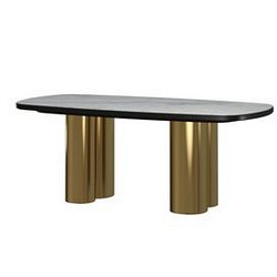 Dining table 827 3d model Maxbrute Furniture Visualization